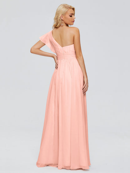 Rylee One Shoulder Chiffon Bridesmaid Dresses
