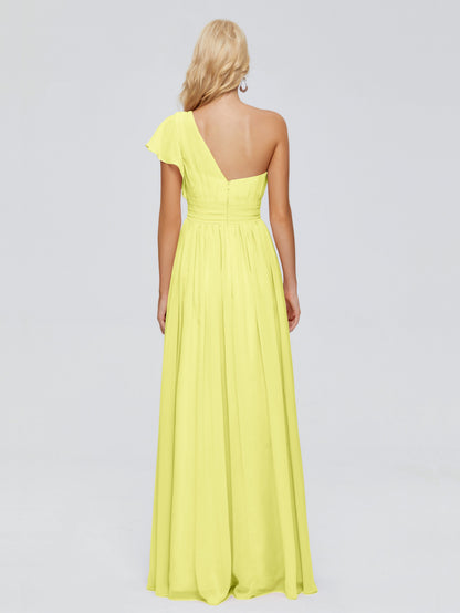 Rylee One Shoulder Chiffon Bridesmaid Dresses