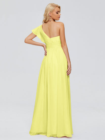 Rylee One Shoulder Chiffon Bridesmaid Dresses
