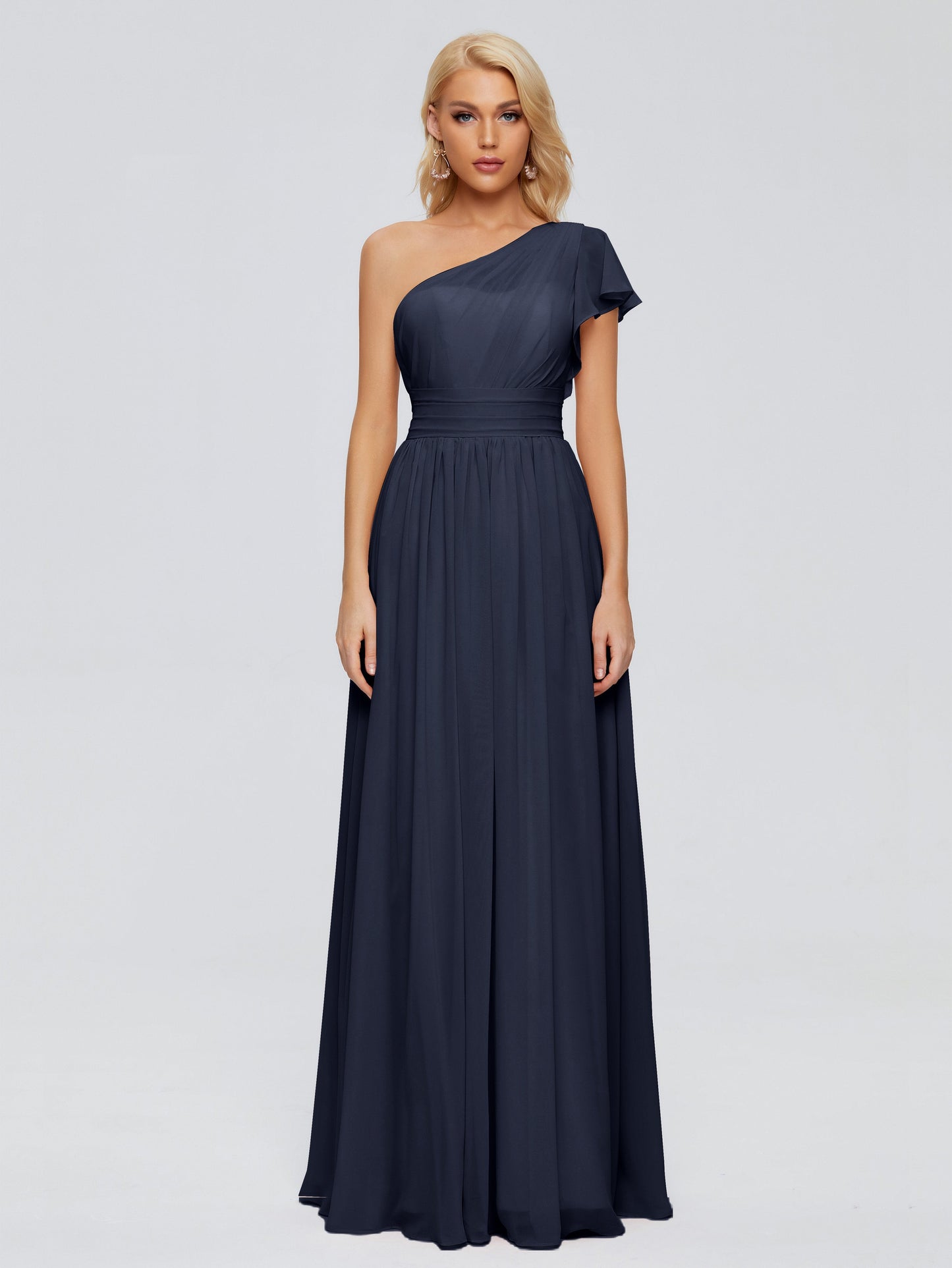 Rylee One Shoulder Chiffon Bridesmaid Dresses
