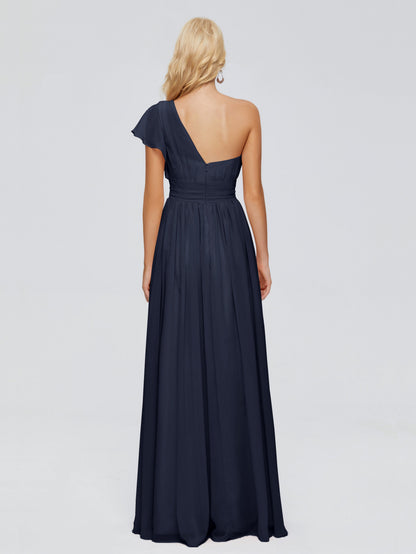 Rylee One Shoulder Chiffon Bridesmaid Dresses