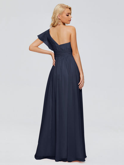 Rylee One Shoulder Chiffon Bridesmaid Dresses