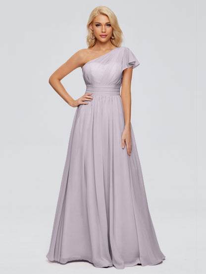 Rylee One Shoulder Chiffon Bridesmaid Dresses