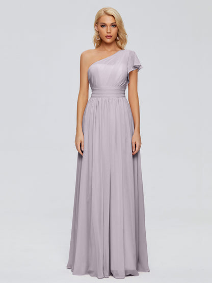 Rylee One Shoulder Chiffon Bridesmaid Dresses