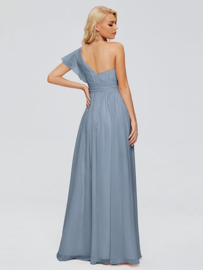 Rylee One Shoulder Chiffon Bridesmaid Dresses