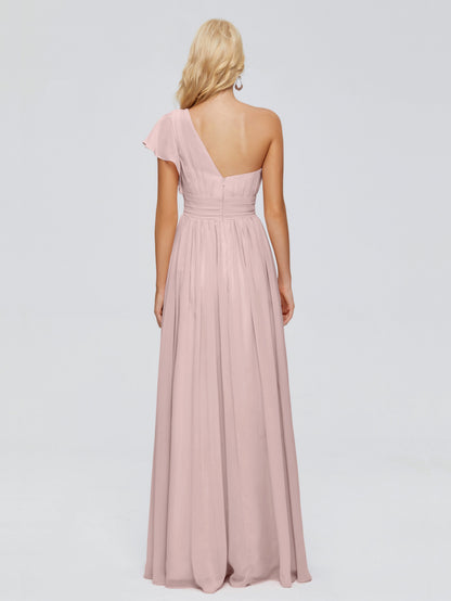 Rylee One Shoulder Chiffon Bridesmaid Dresses