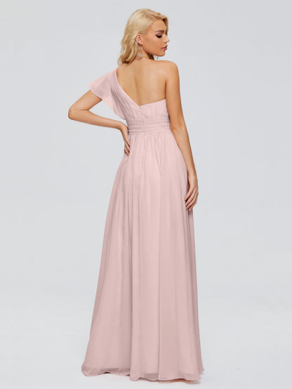 Rylee One Shoulder Chiffon Bridesmaid Dresses