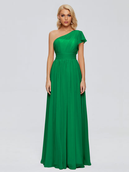 Rylee One Shoulder Chiffon Bridesmaid Dresses