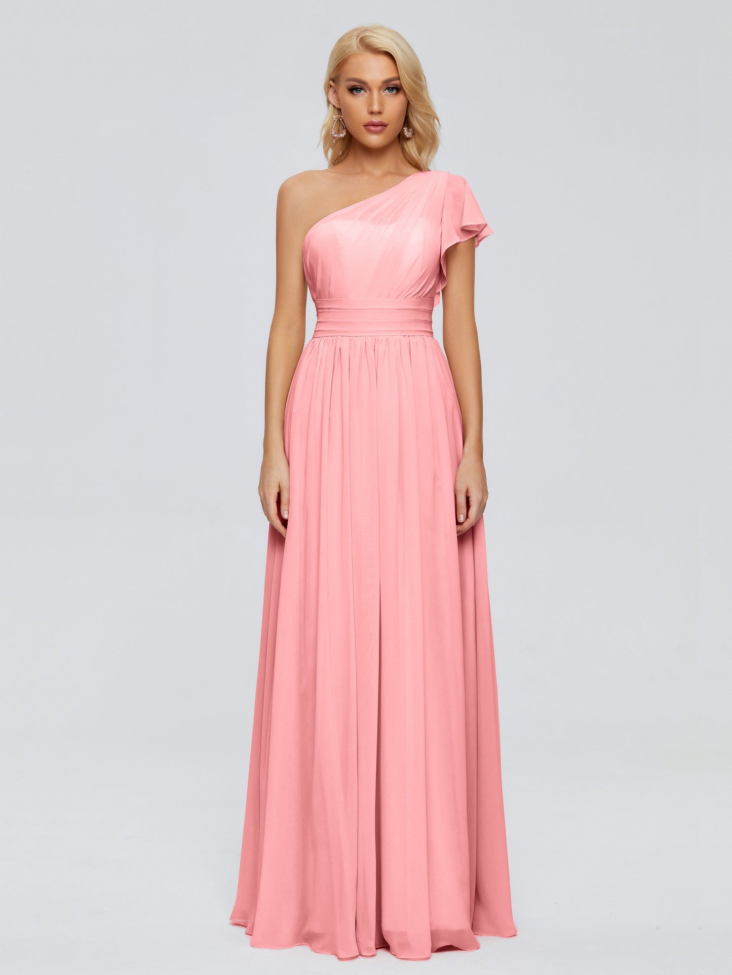 Rylee One Shoulder Chiffon Bridesmaid Dresses
