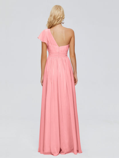 Rylee One Shoulder Chiffon Bridesmaid Dresses