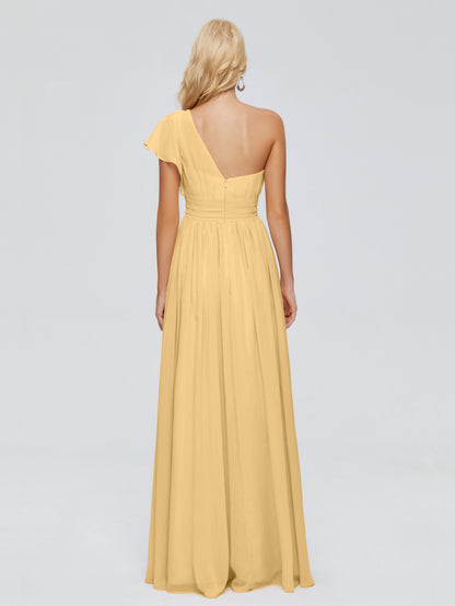 Rylee One Shoulder Chiffon Bridesmaid Dresses