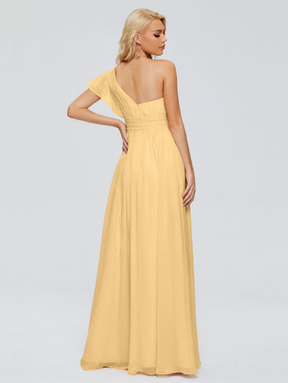 Rylee One Shoulder Chiffon Bridesmaid Dresses
