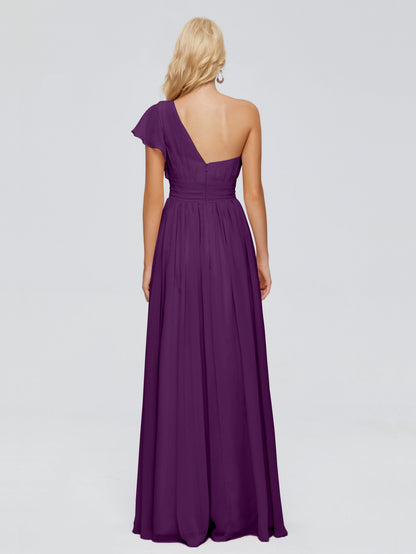 Rylee One Shoulder Chiffon Bridesmaid Dresses