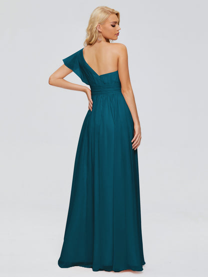 Rylee One Shoulder Chiffon Bridesmaid Dresses