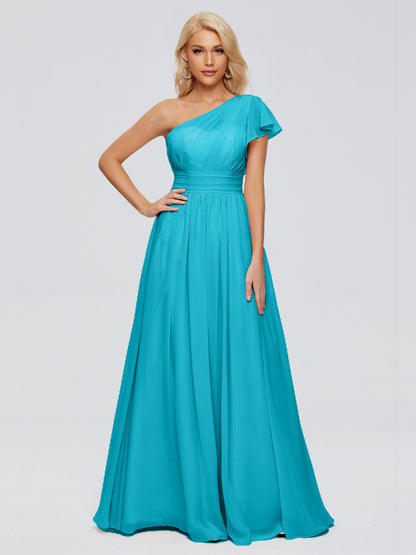 Rylee One Shoulder Chiffon Bridesmaid Dresses