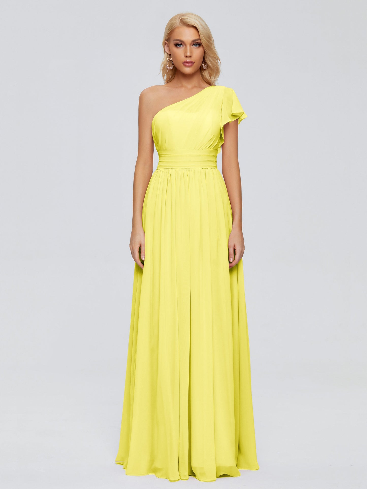 Rylee One Shoulder Chiffon Bridesmaid Dresses