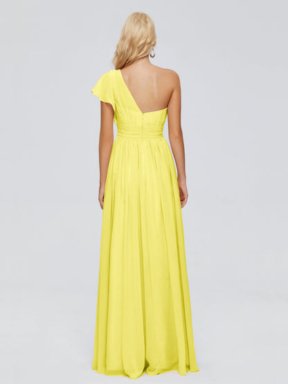 Rylee One Shoulder Chiffon Bridesmaid Dresses