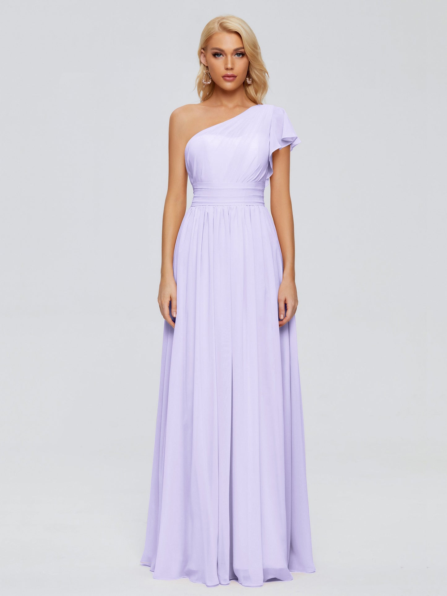 Rylee One Shoulder Chiffon Bridesmaid Dresses