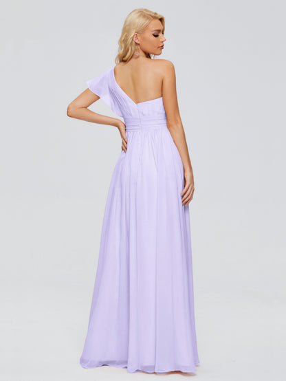 Rylee One Shoulder Chiffon Bridesmaid Dresses