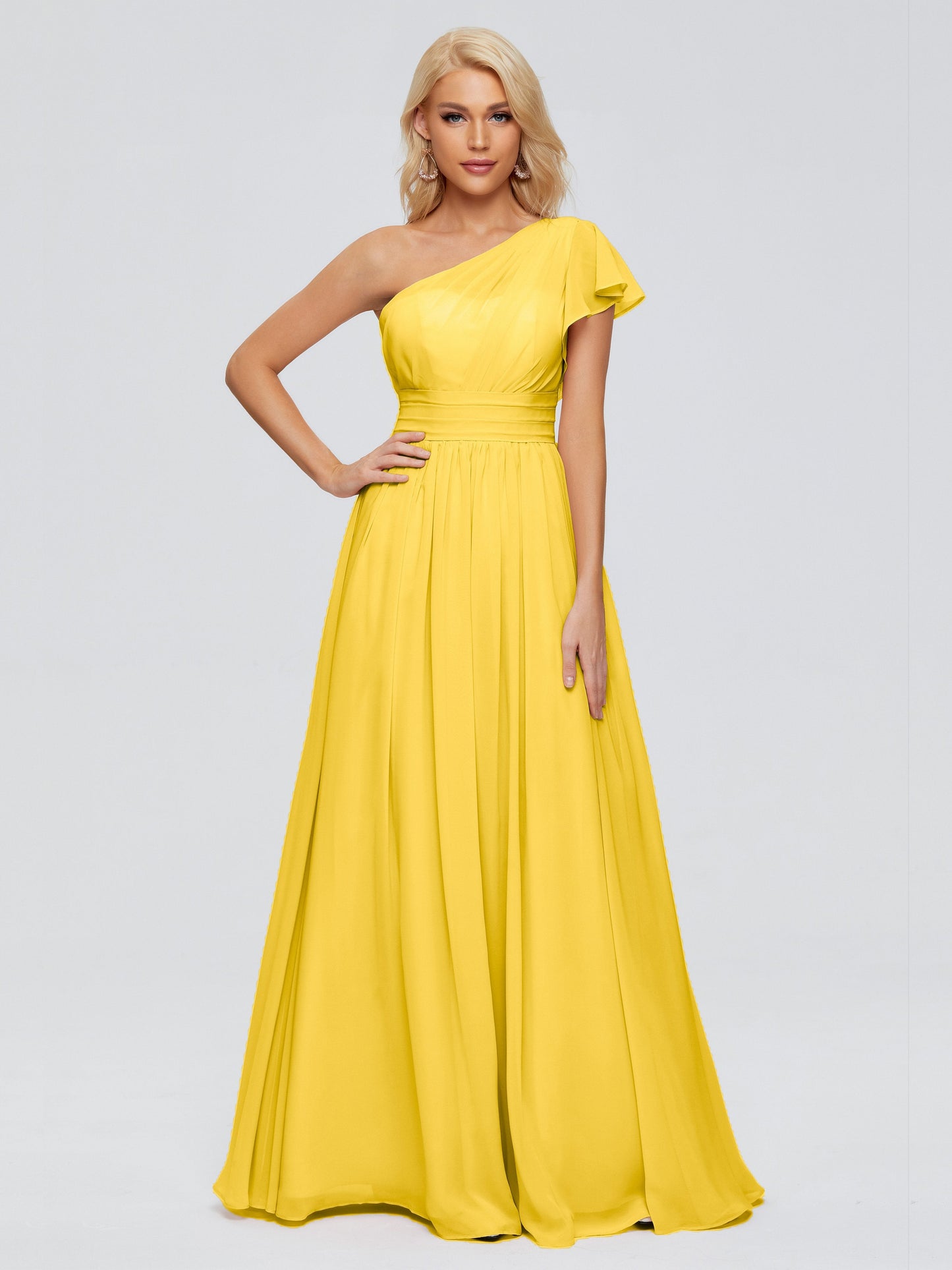 Rylee One Shoulder Chiffon Bridesmaid Dresses