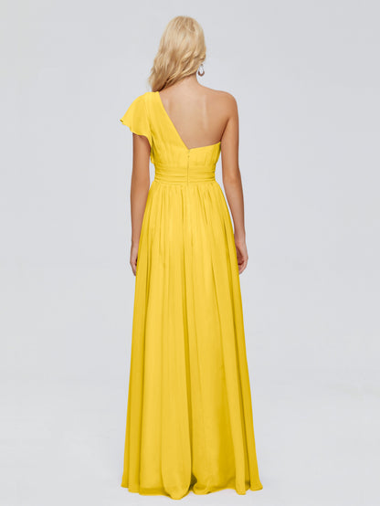Rylee One Shoulder Chiffon Bridesmaid Dresses