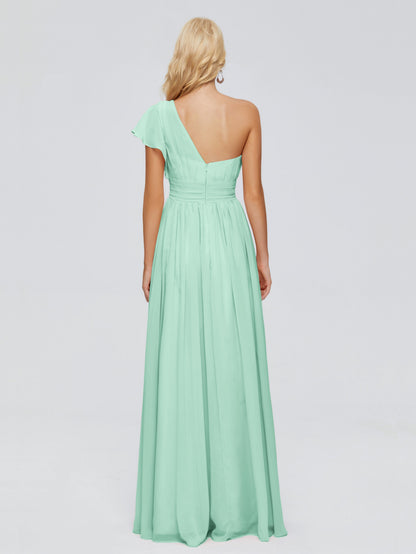 Rylee One Shoulder Chiffon Bridesmaid Dresses