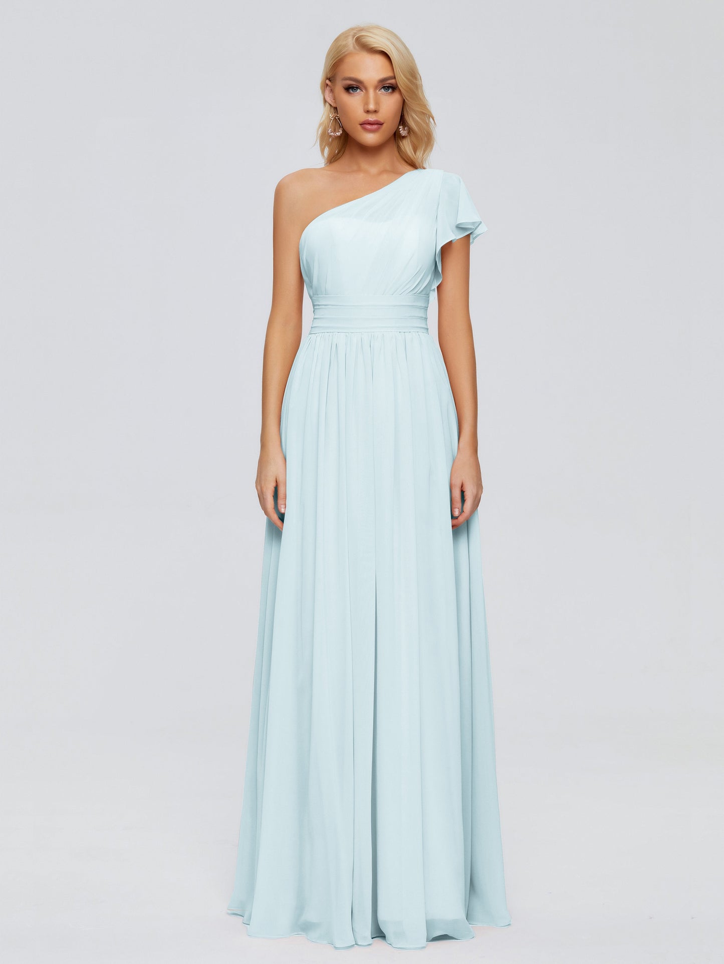 Rylee One Shoulder Chiffon Bridesmaid Dresses