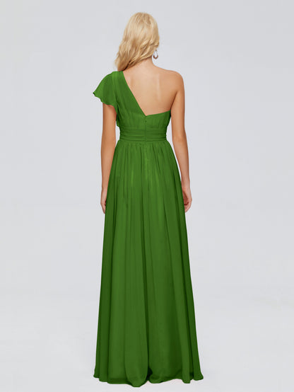 Rylee One Shoulder Chiffon Bridesmaid Dresses