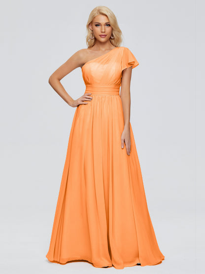 Rylee One Shoulder Chiffon Bridesmaid Dresses