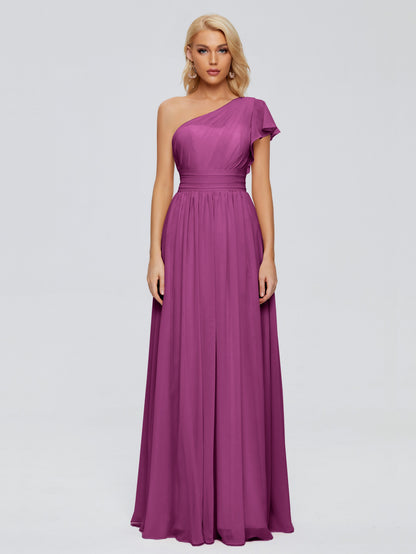 Rylee One Shoulder Chiffon Bridesmaid Dresses