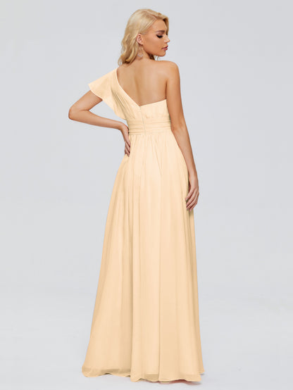 Rylee One Shoulder Chiffon Bridesmaid Dresses