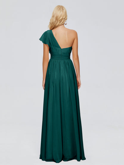 Rylee One Shoulder Chiffon Bridesmaid Dresses