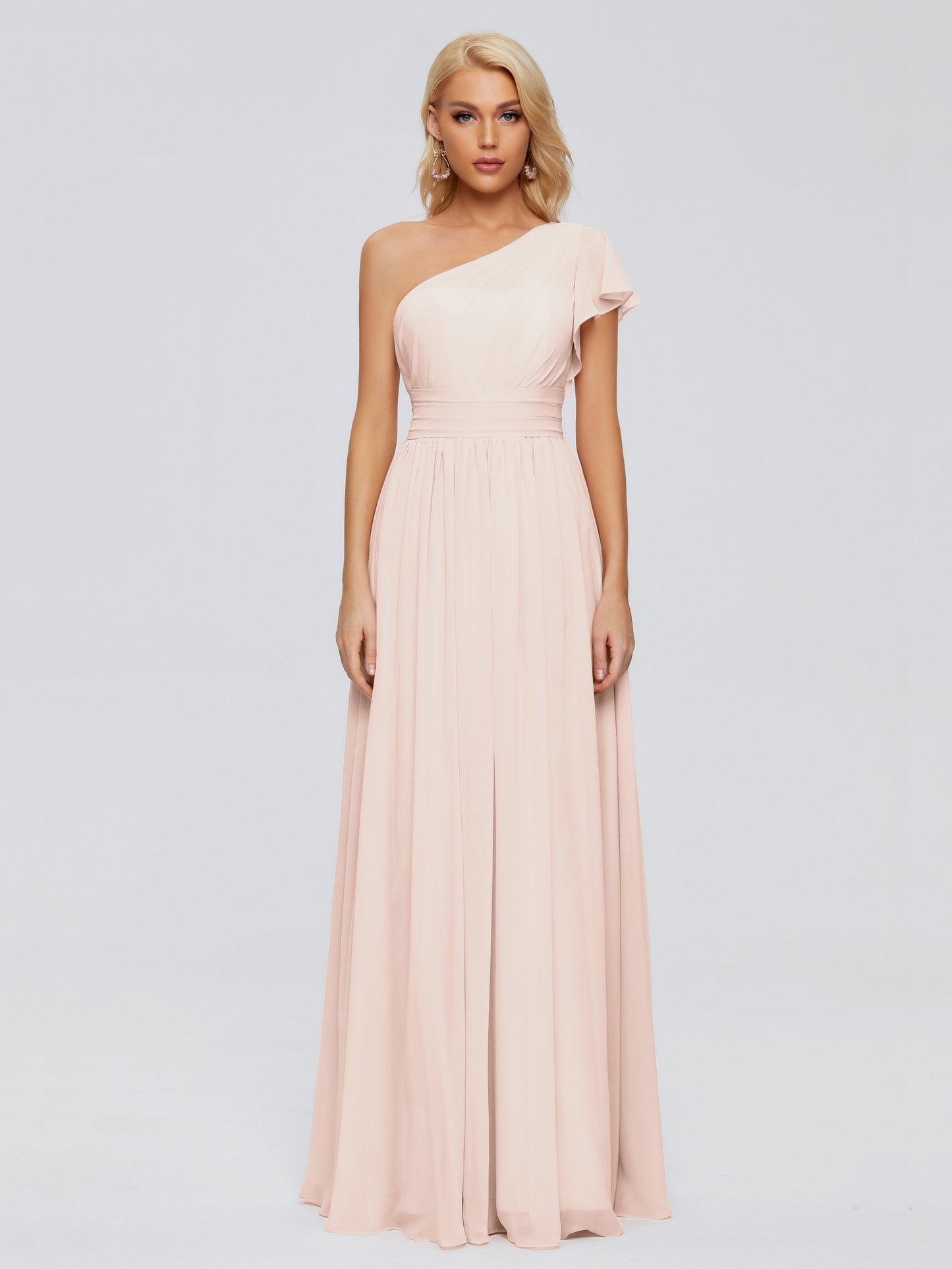 Rylee One Shoulder Chiffon Bridesmaid Dresses