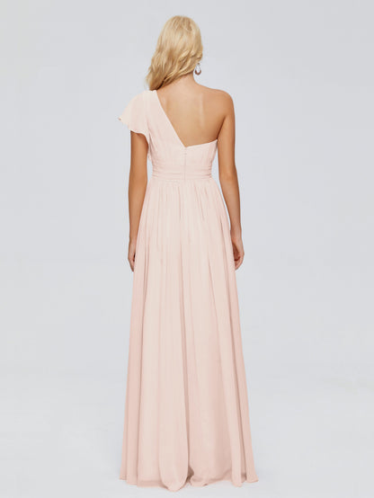 Rylee One Shoulder Chiffon Bridesmaid Dresses