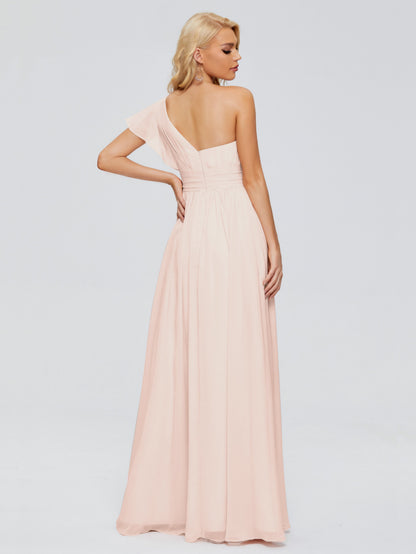Rylee One Shoulder Chiffon Bridesmaid Dresses