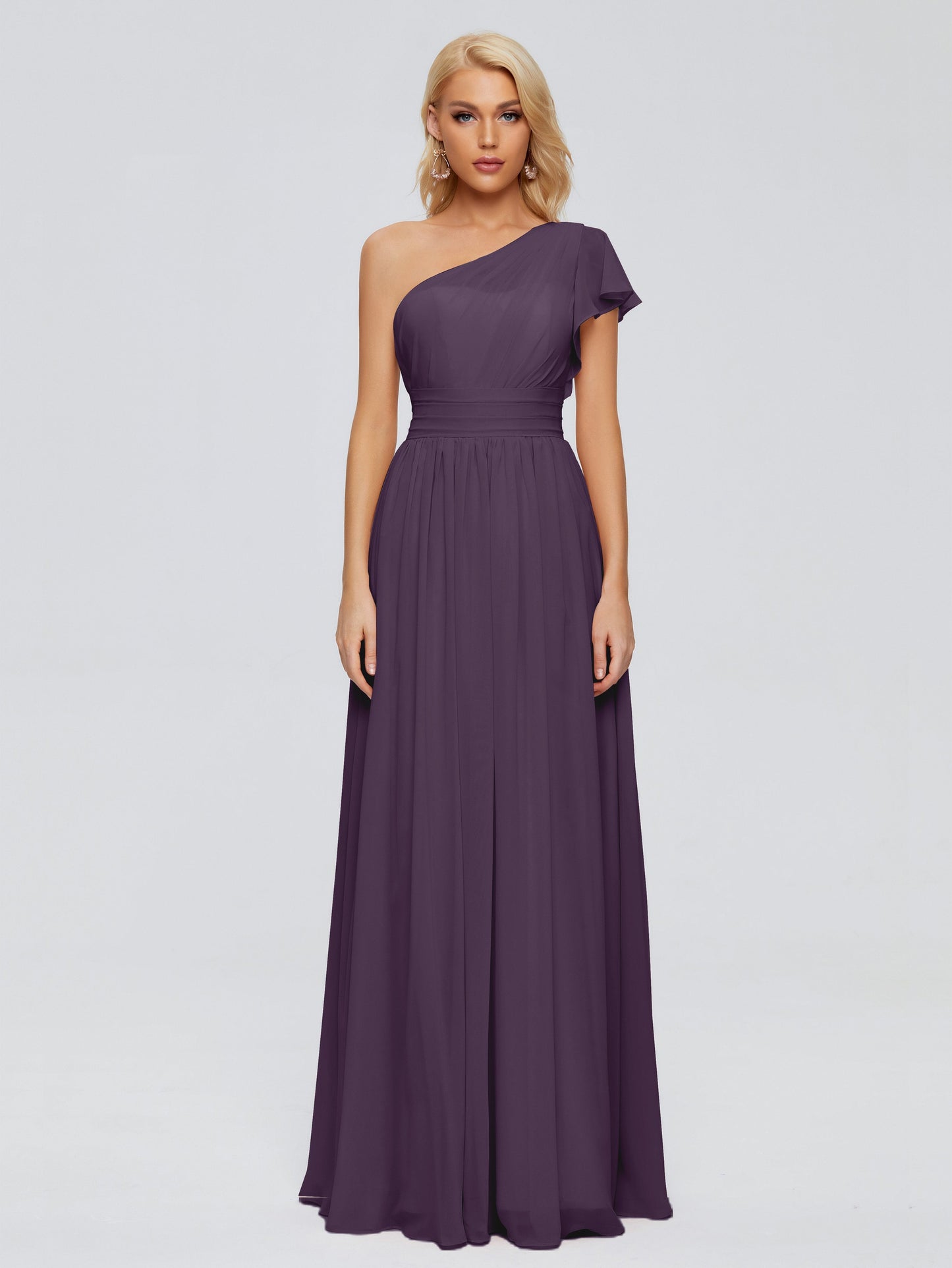Rylee One Shoulder Chiffon Bridesmaid Dresses