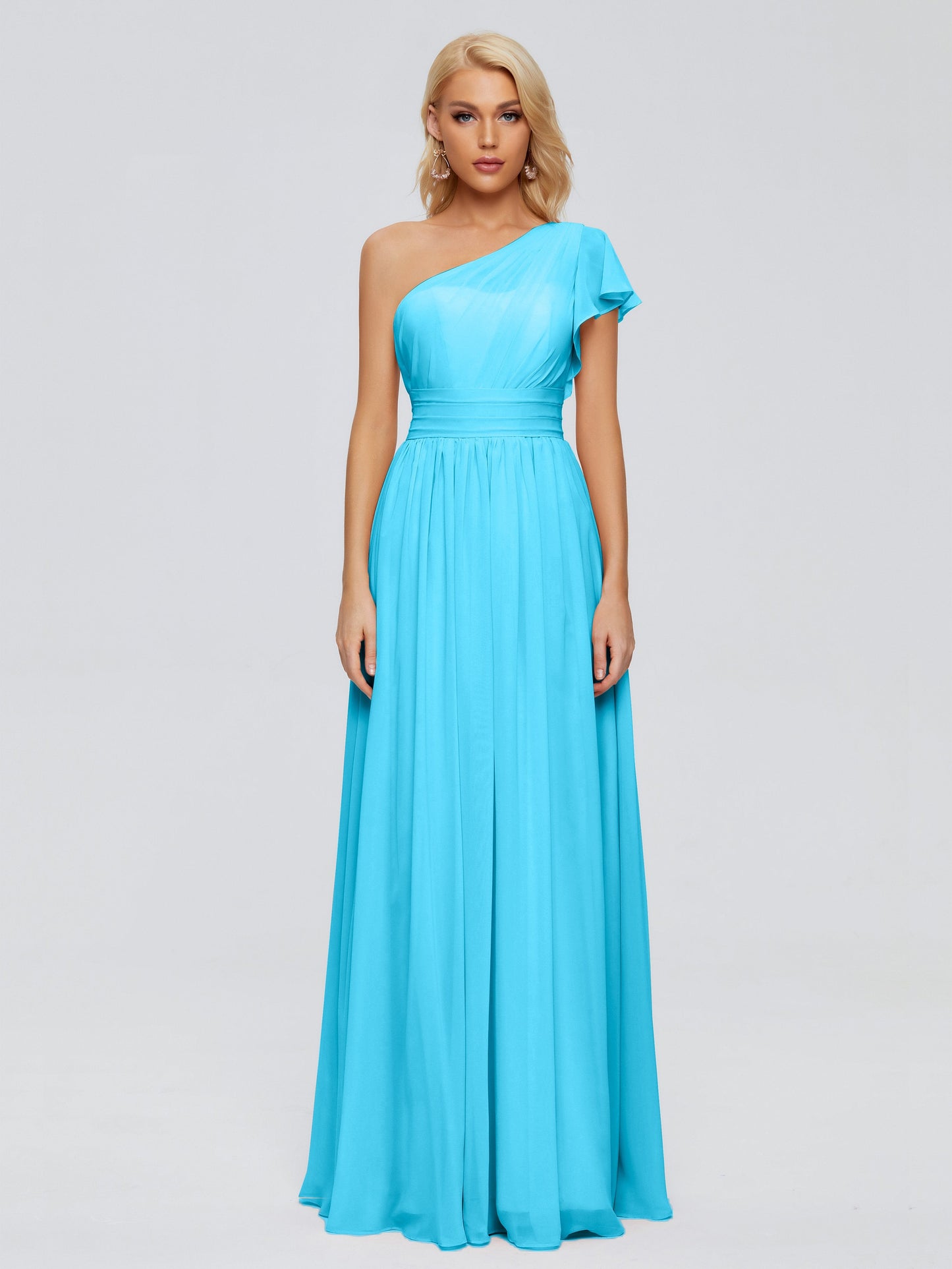 Rylee One Shoulder Chiffon Bridesmaid Dresses