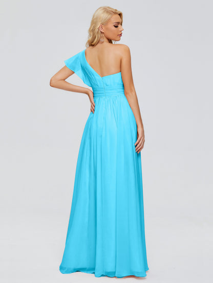 Rylee One Shoulder Chiffon Bridesmaid Dresses