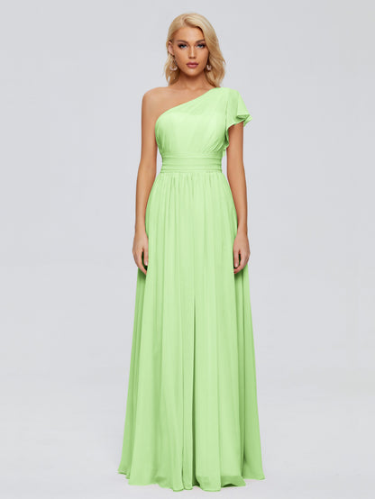 Rylee One Shoulder Chiffon Bridesmaid Dresses