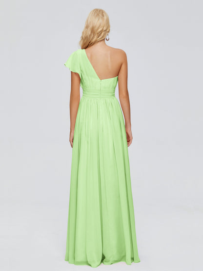 Rylee One Shoulder Chiffon Bridesmaid Dresses