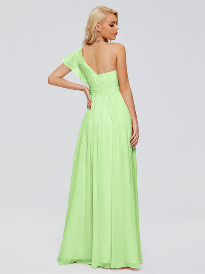 Rylee One Shoulder Chiffon Bridesmaid Dresses