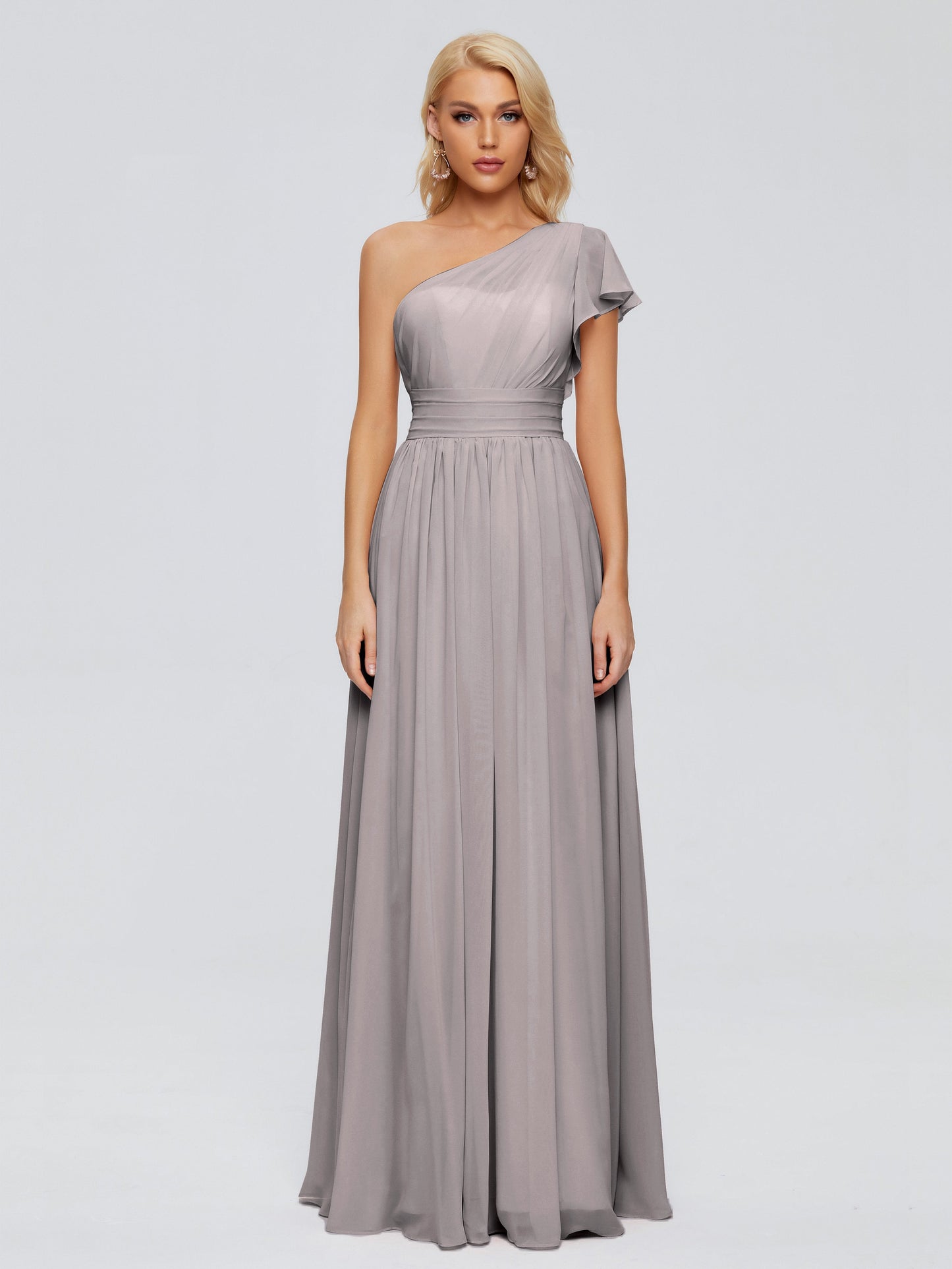 Rylee One Shoulder Chiffon Bridesmaid Dresses