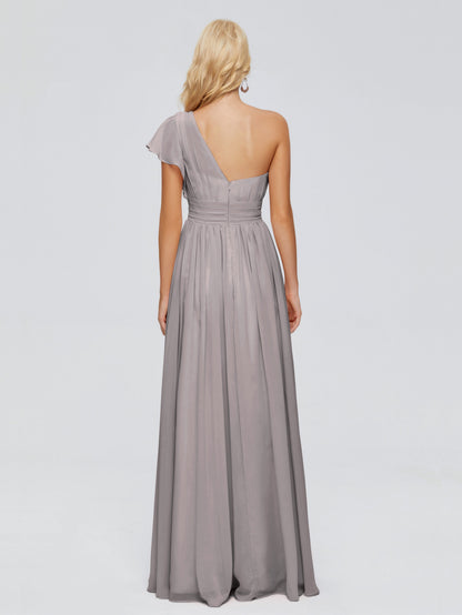 Rylee One Shoulder Chiffon Bridesmaid Dresses