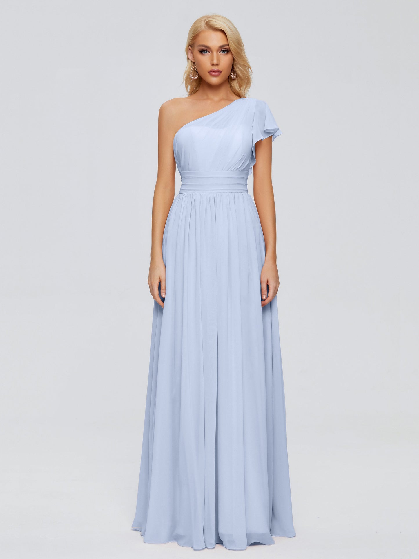 Rylee One Shoulder Chiffon Bridesmaid Dresses