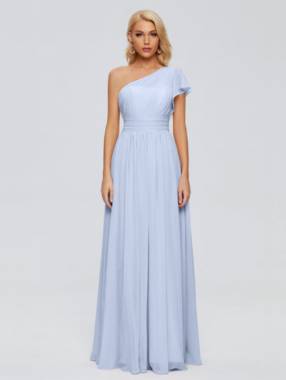 Rylee One Shoulder Chiffon Bridesmaid Dresses