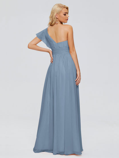Rylee One Shoulder Chiffon Bridesmaid Dresses