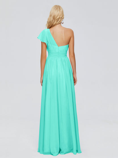 Rylee One Shoulder Chiffon Bridesmaid Dresses