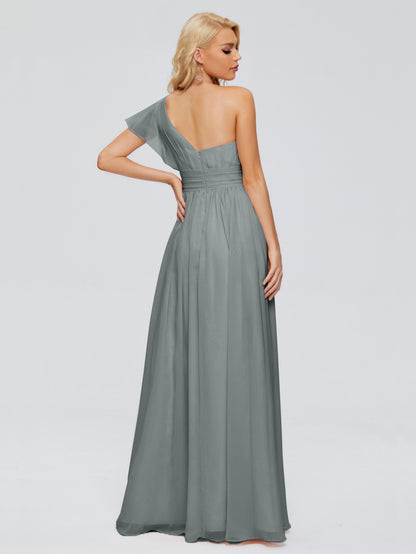 Rylee One Shoulder Chiffon Bridesmaid Dresses