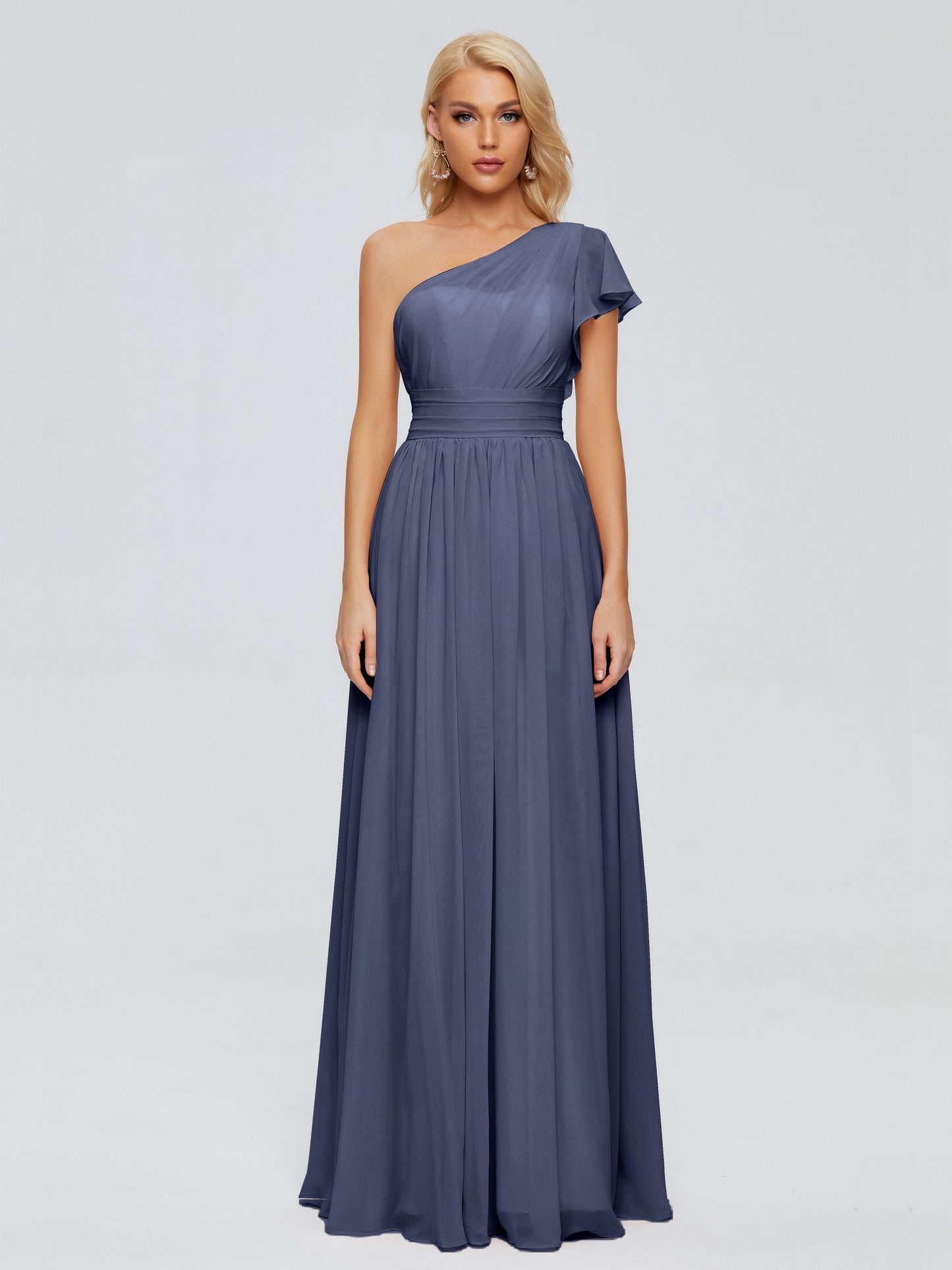Rylee One Shoulder Chiffon Bridesmaid Dresses