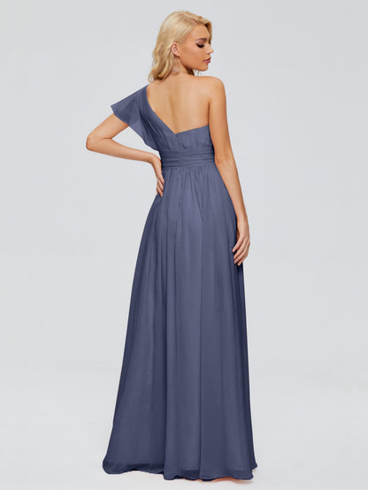 Rylee One Shoulder Chiffon Bridesmaid Dresses